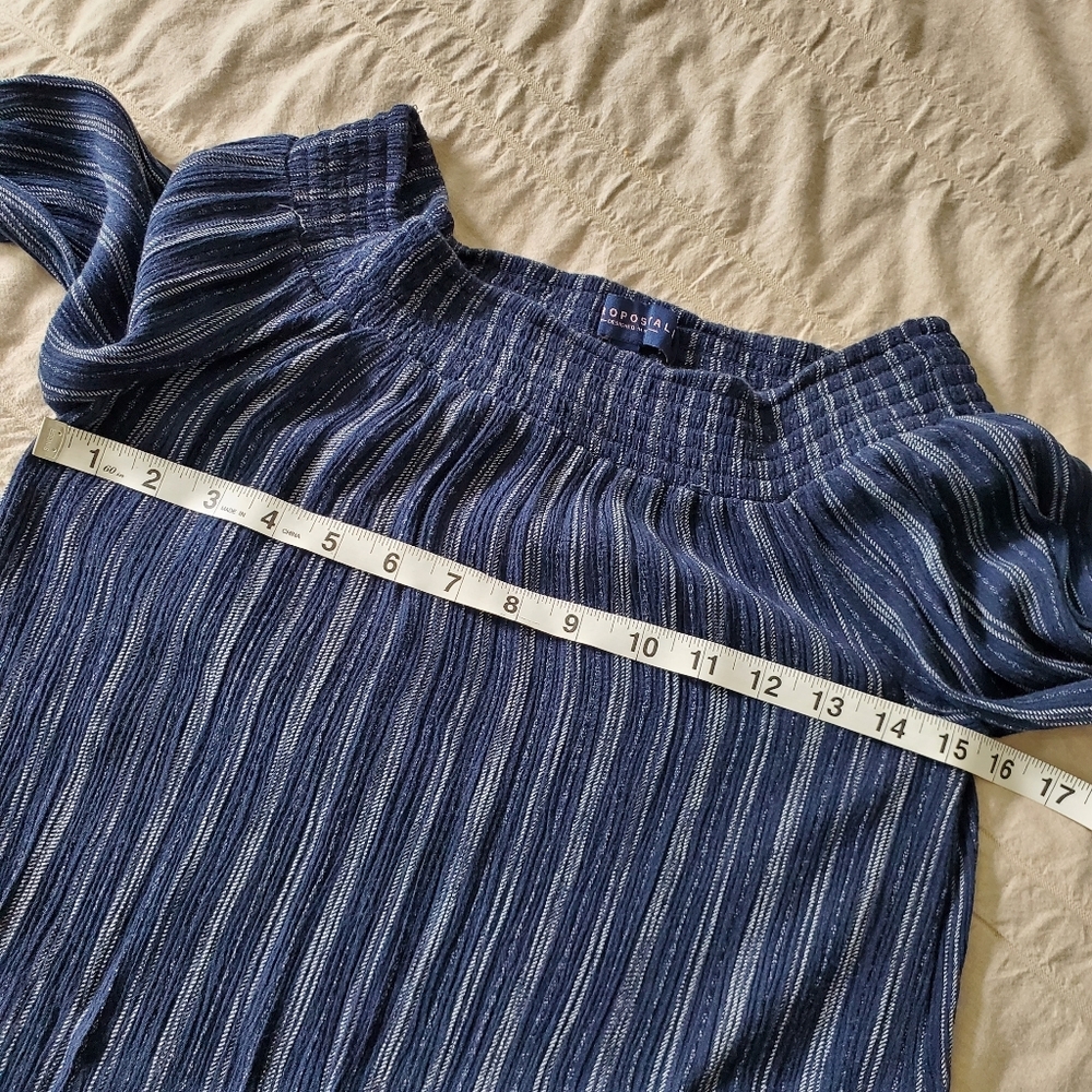 Aeropostale Off The Shoulders Navy Dress - Picture 5 of 8